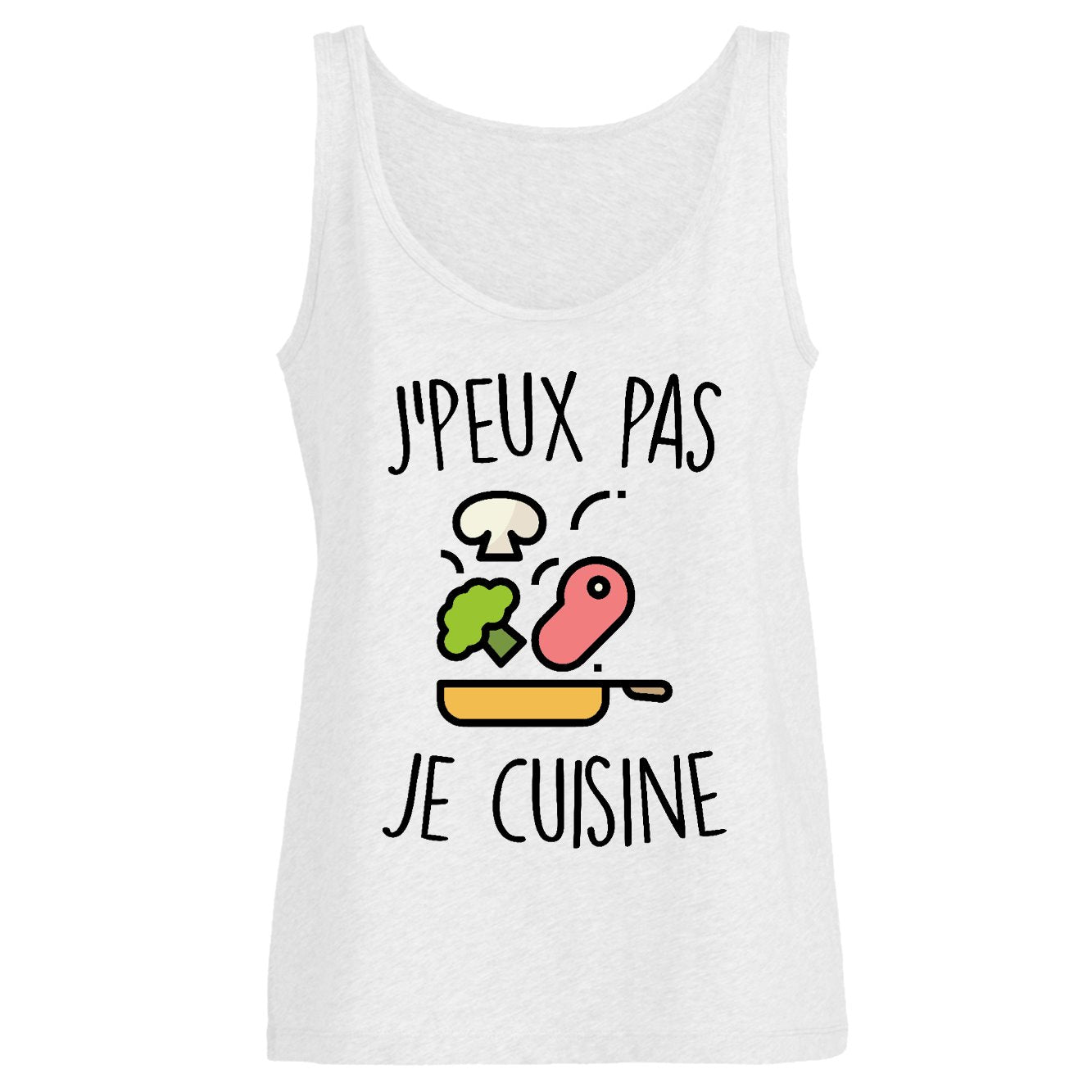 Débardeur Femme J'peux pas je cuisine