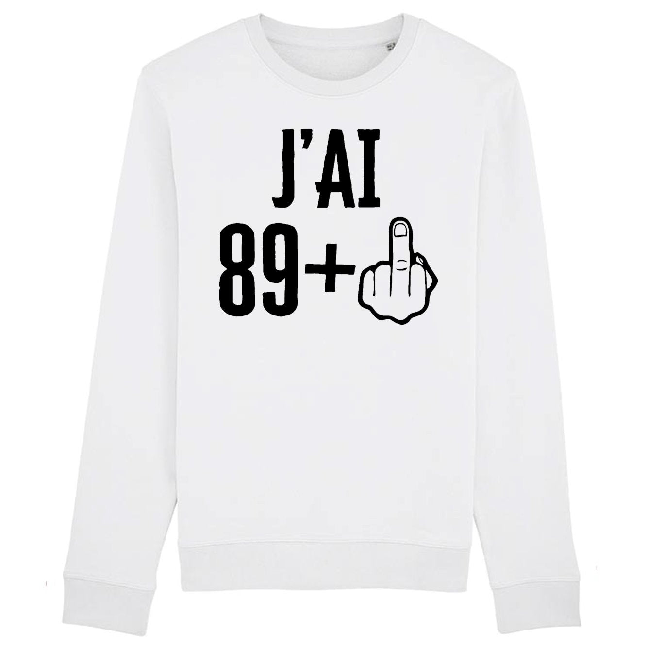 Sweat Adulte J'ai 90 ans 89 + 1