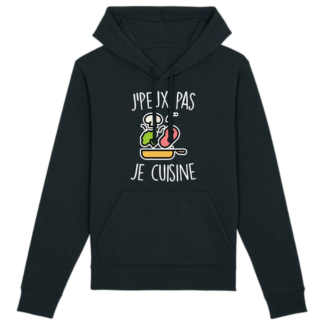 Sweat Capuche Adulte J'peux pas je cuisine