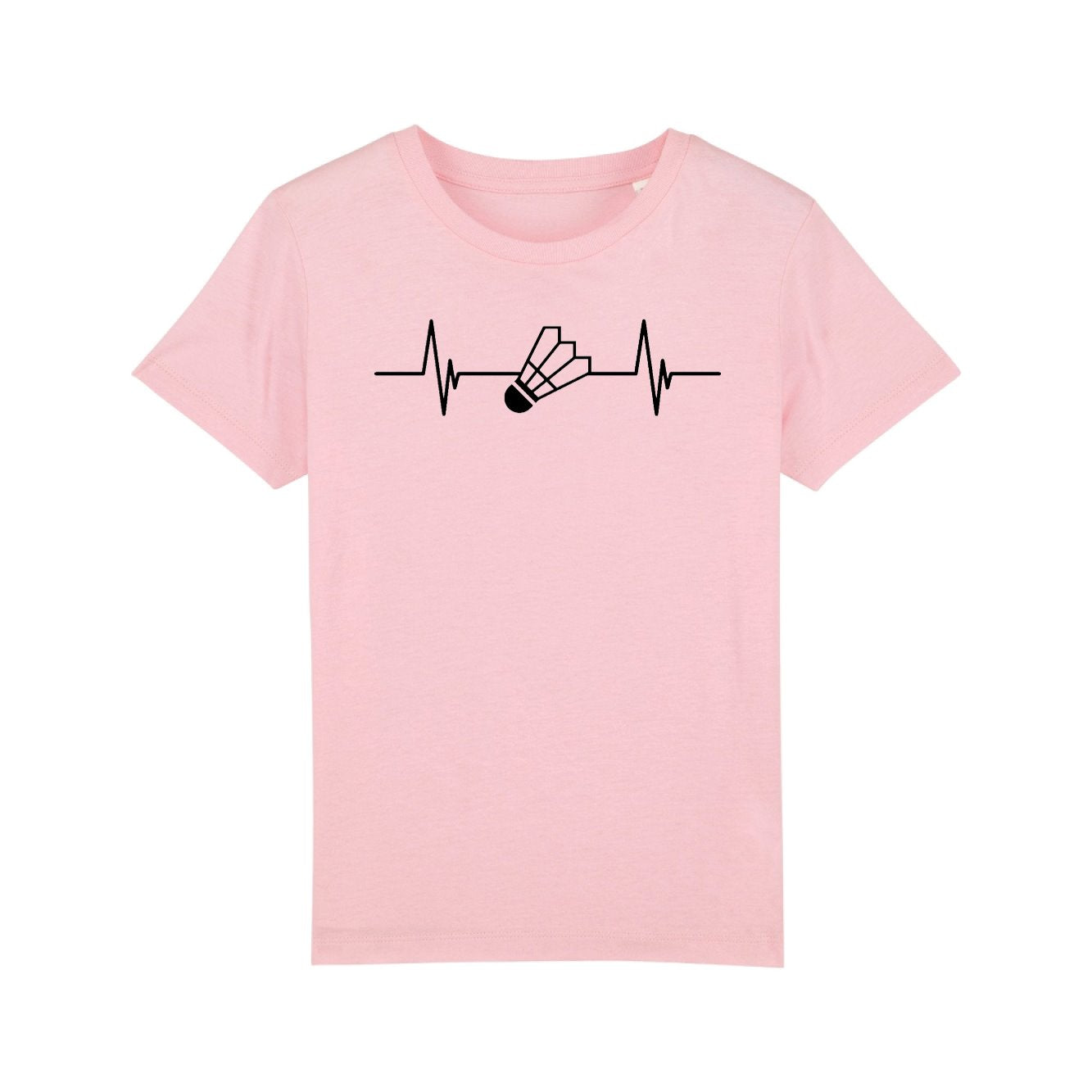 T-Shirt Enfant Rythme cardiaque badminton