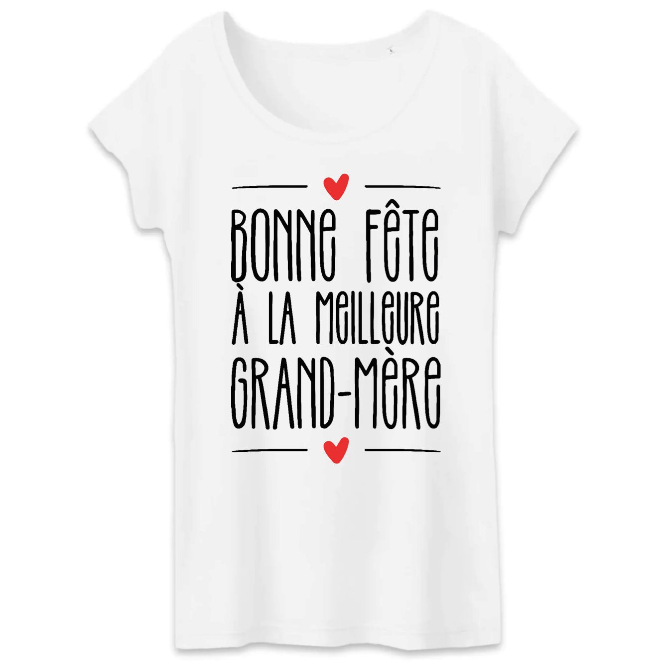 T-Shirt Femme Bonne fête à la meilleure grand-mère