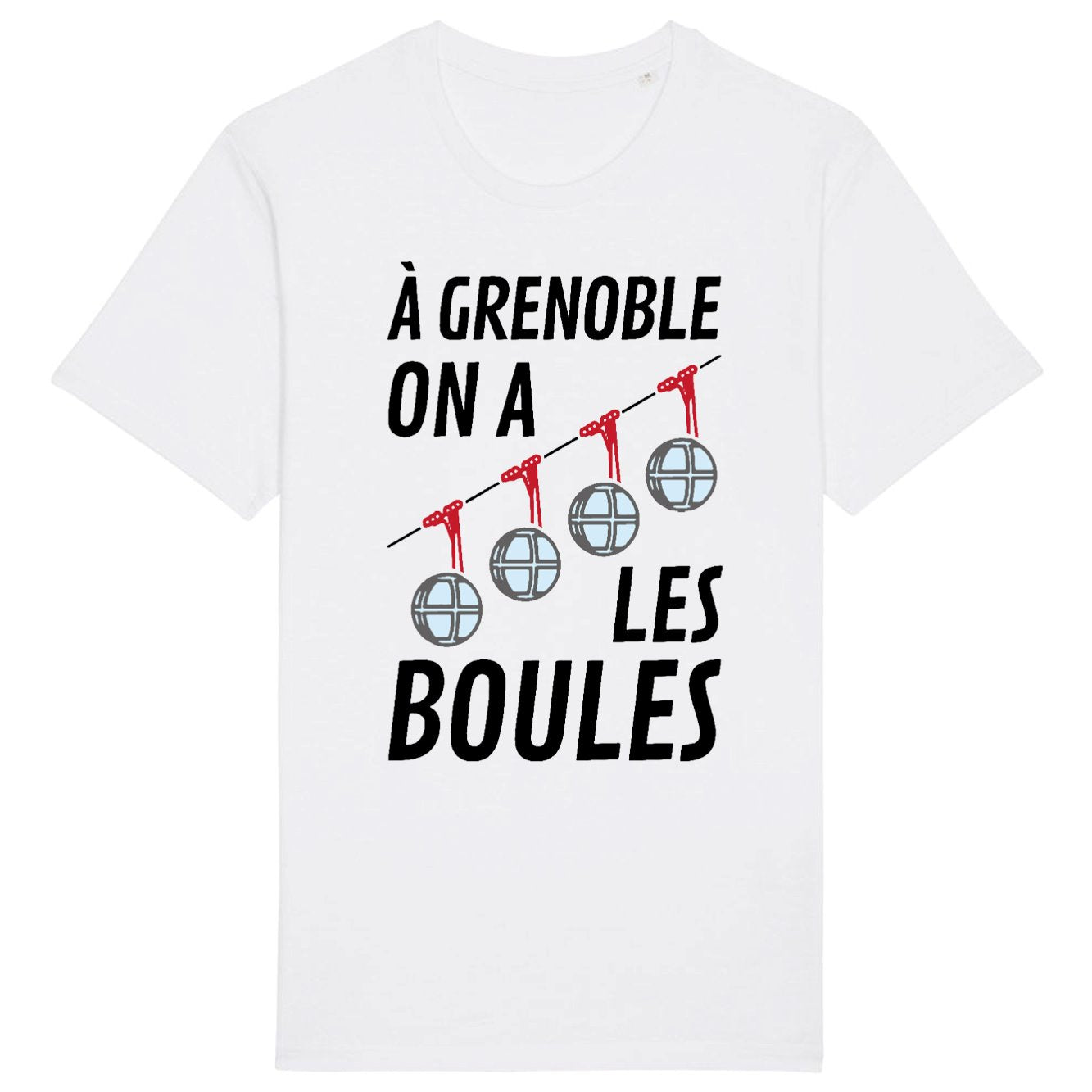 T-Shirt Homme À Grenoble on a les boules