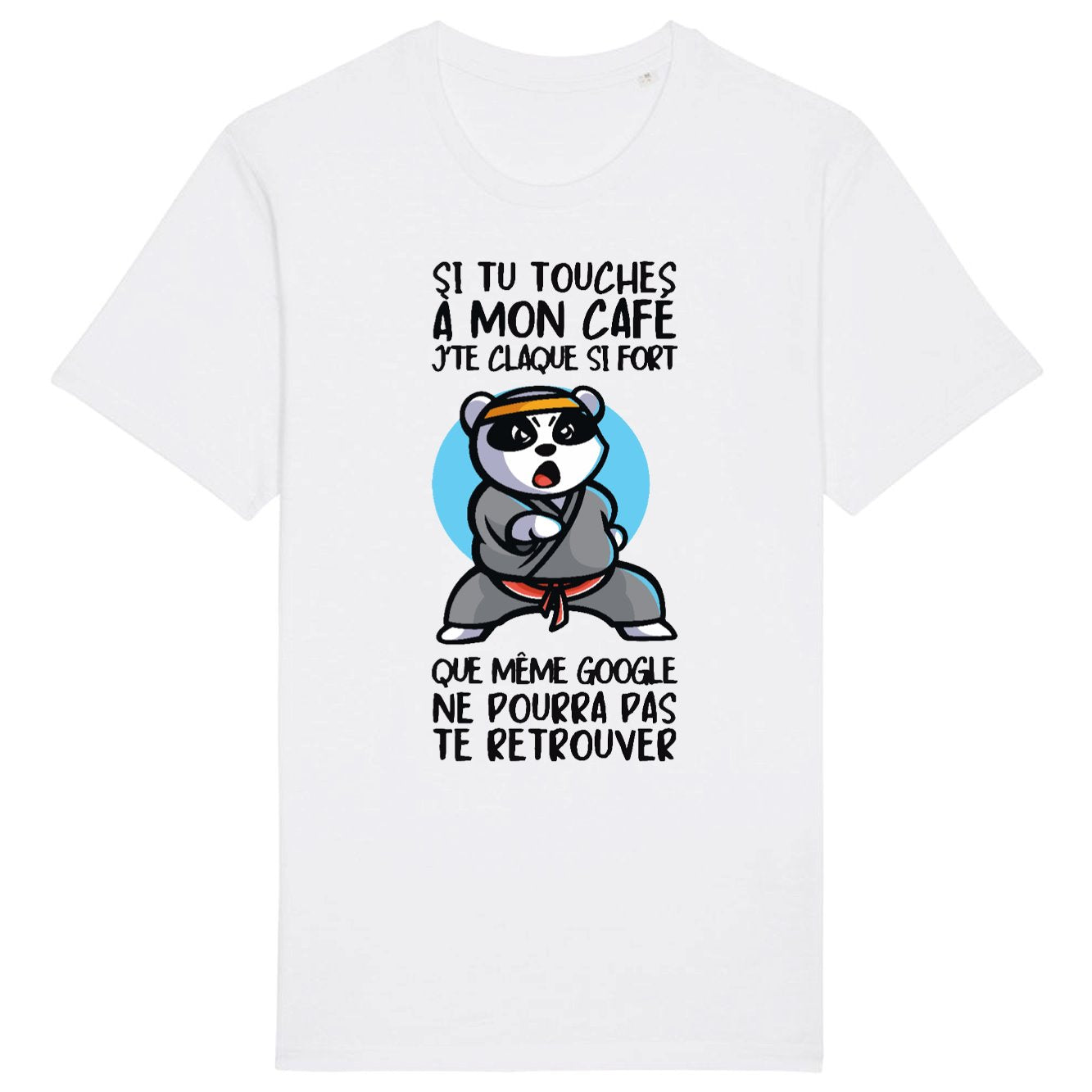 T-Shirt Homme Si tu touches à mon café je te claque