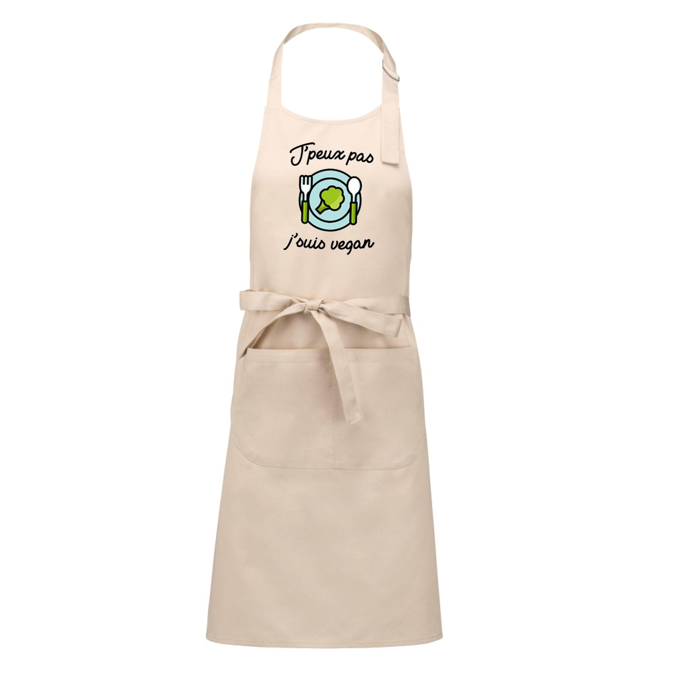 Tablier J'peux pas j'suis vegan