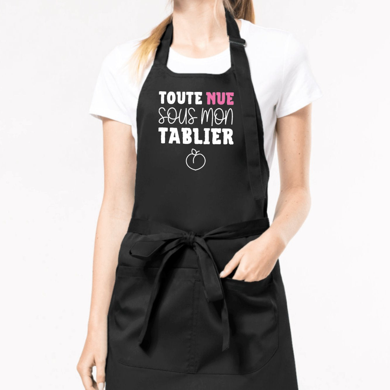 Tablier Toute nue sous mon tablier Noir