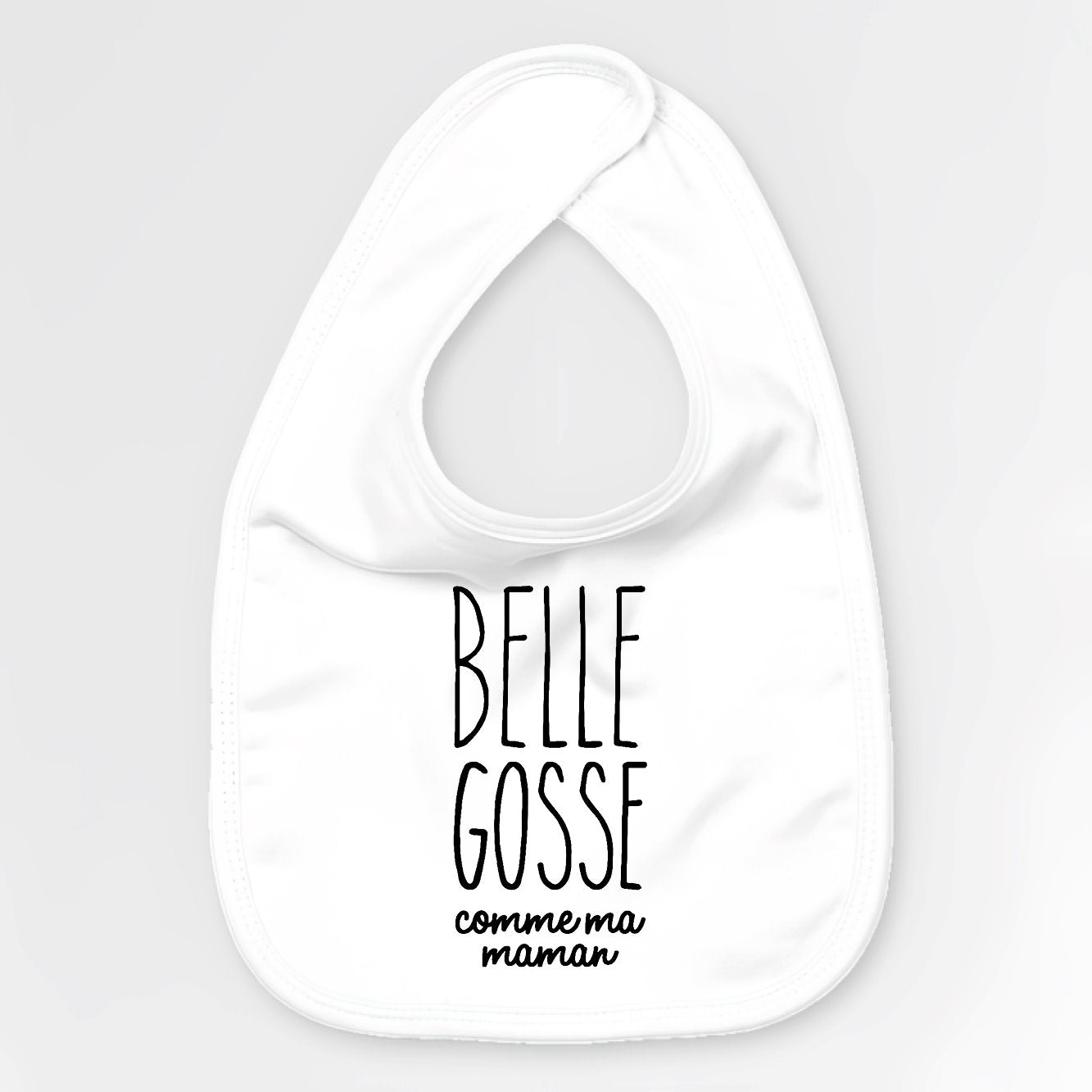 Bavoir Bébé Belle gosse comme maman Blanc