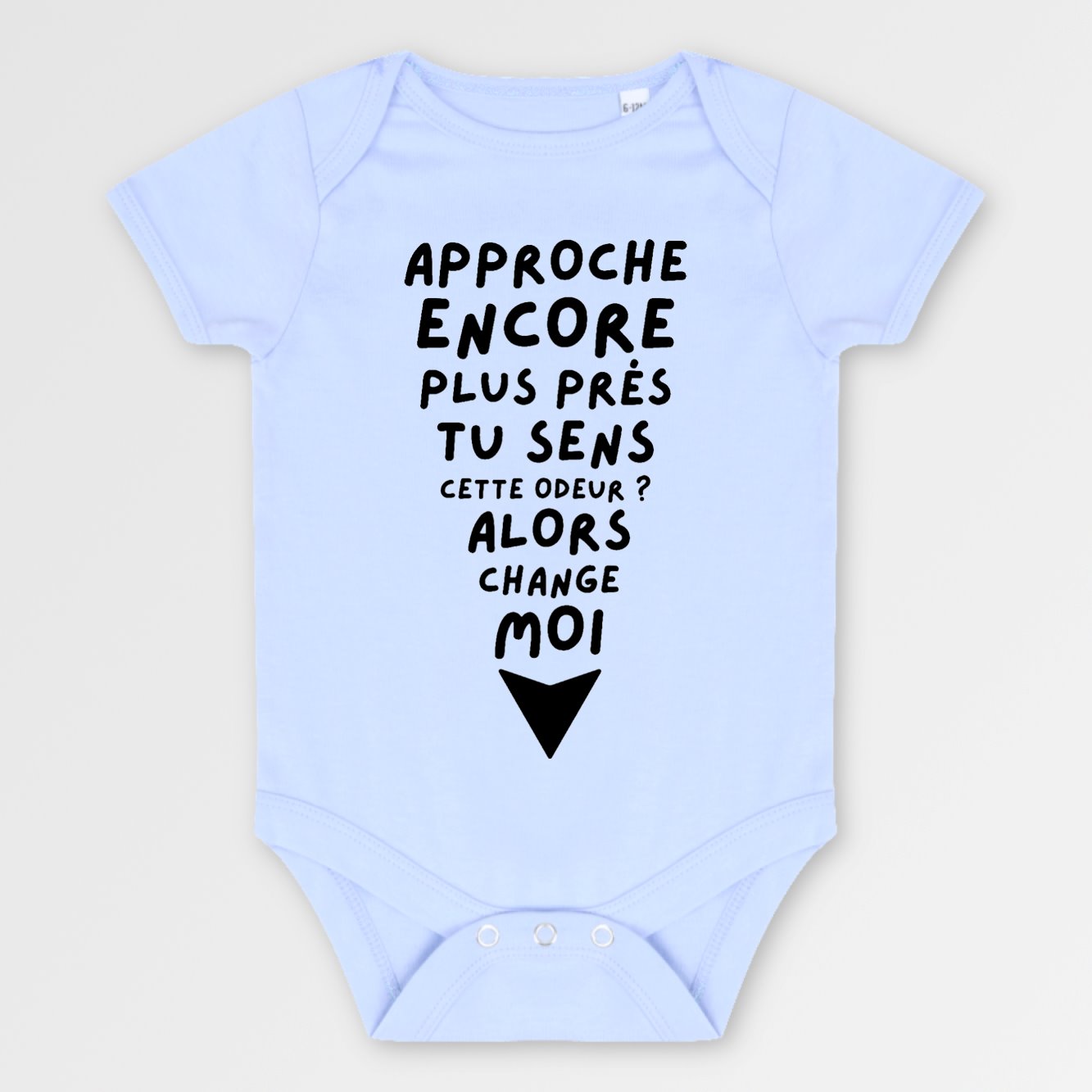 Body Bébé Approche plus près et change moi Bleu