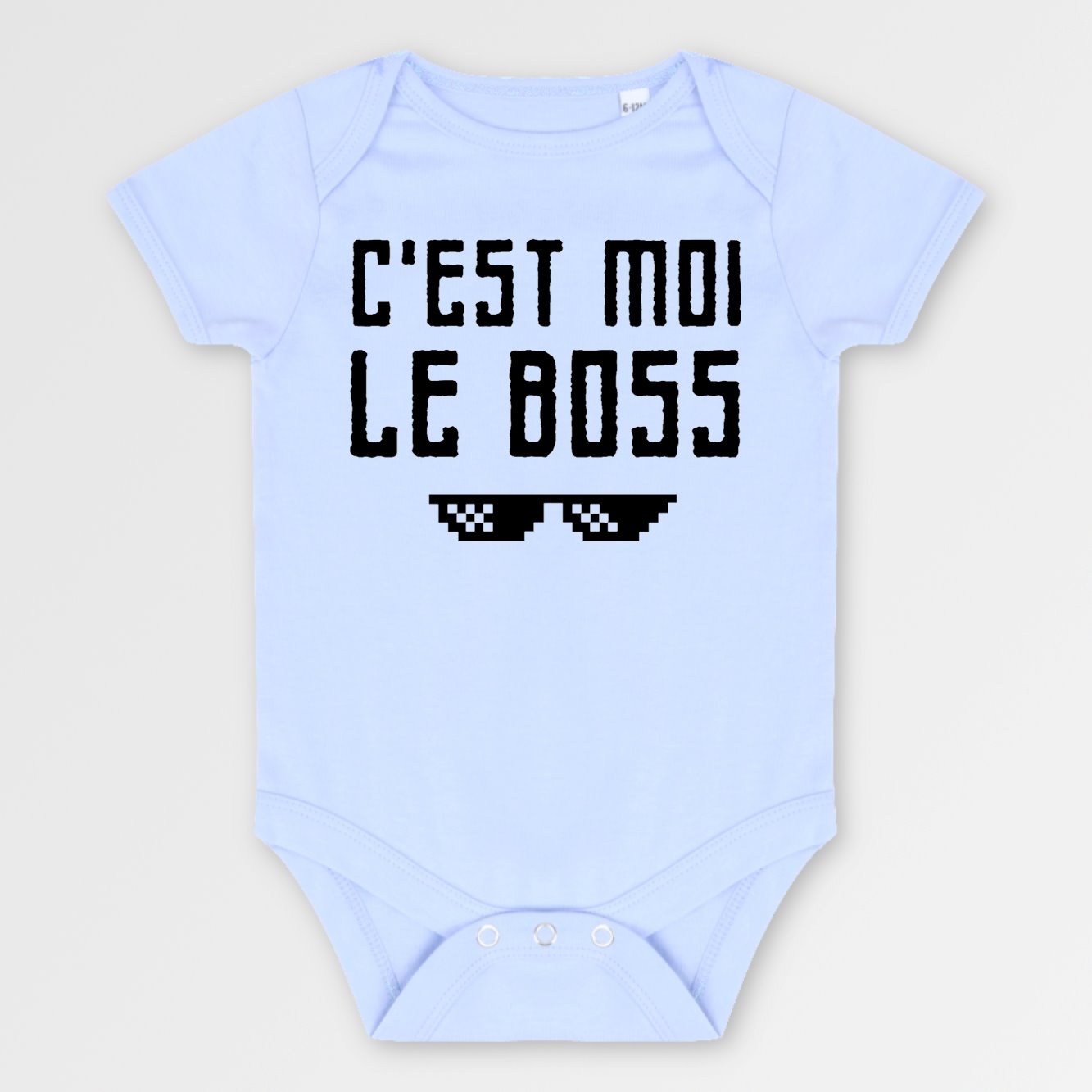 Body Bébé C'est moi le boss Bleu