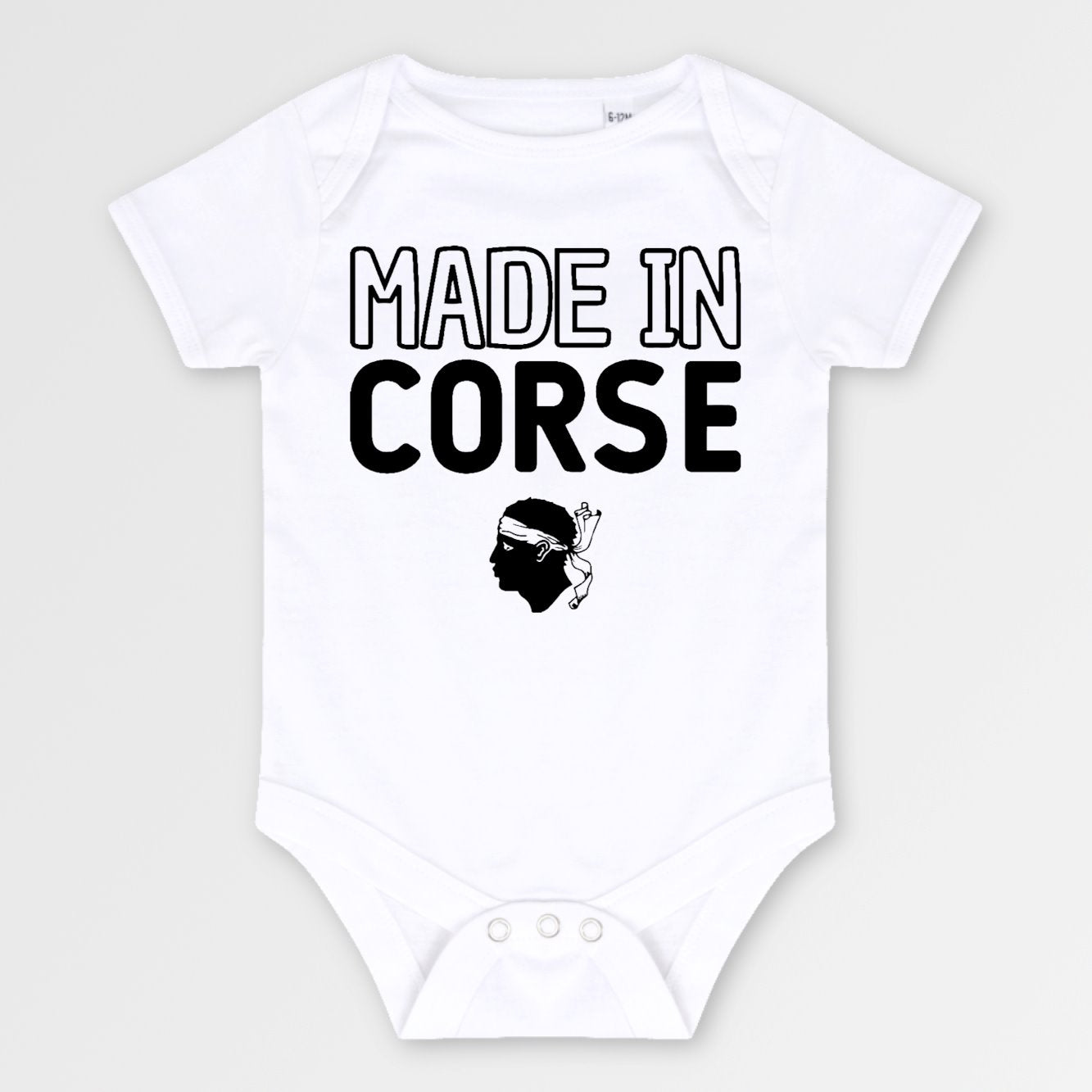 Body Bébé Made in Corse Blanc