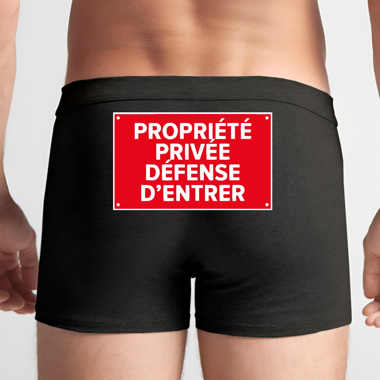 Boxer Homme Propriété privée Noir