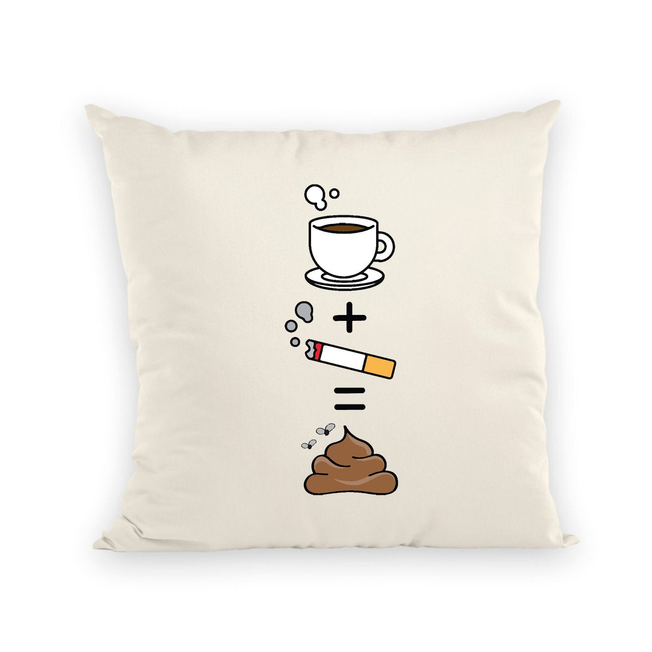 Coussin Café clope caca