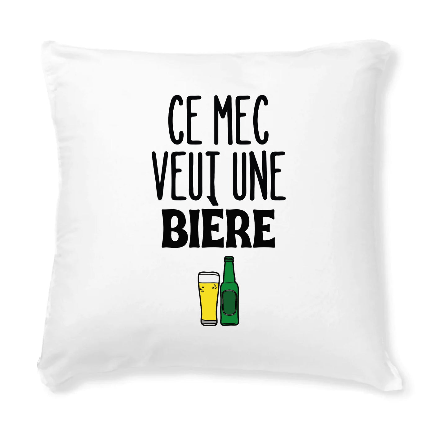Coussin Ce mec veut une bière