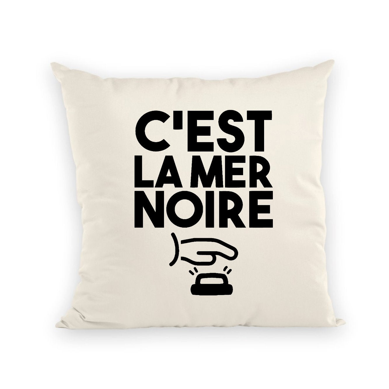 Coussin C'est la mer noire