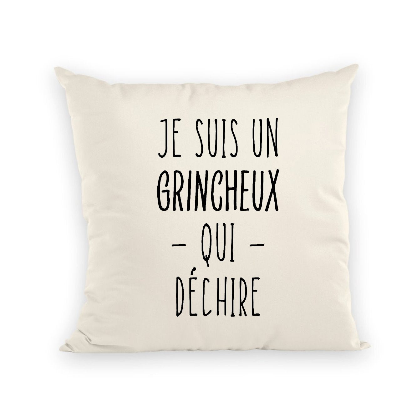 Coussin Grincheux qui déchire