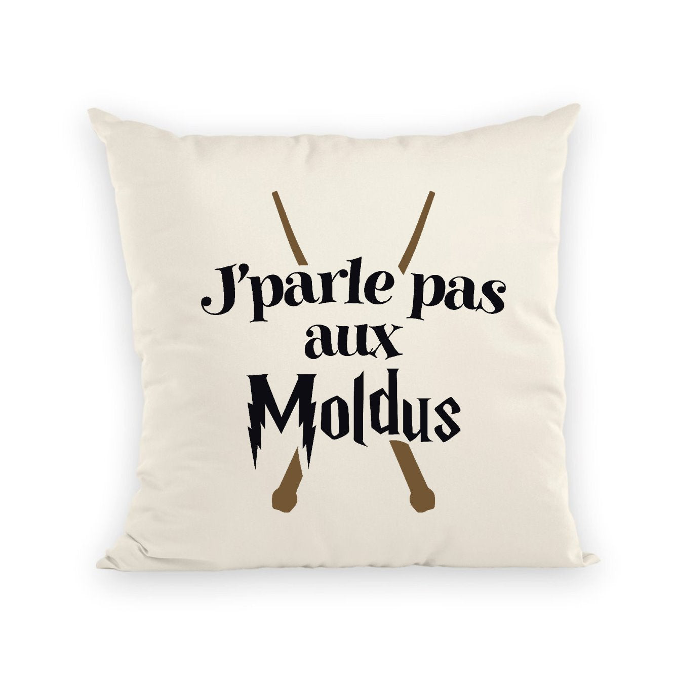 Coussin J'parle pas aux Moldus