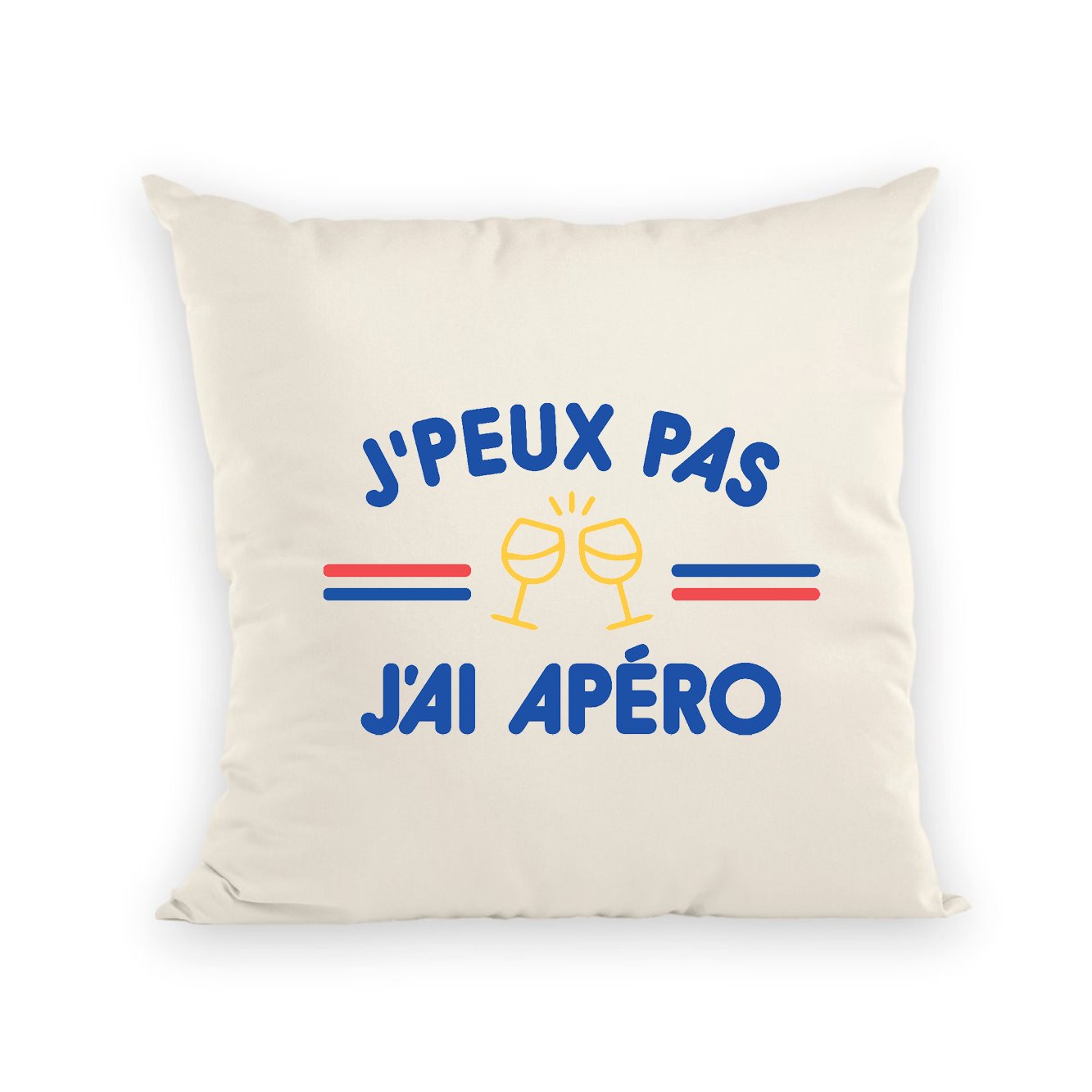 Coussin J'peux pas j'ai apéro