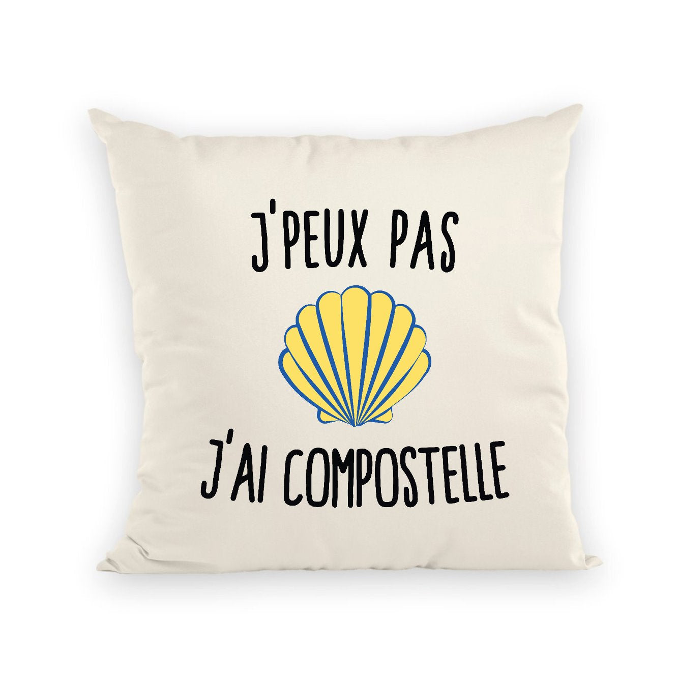 Coussin J'peux pas j'ai Compostelle