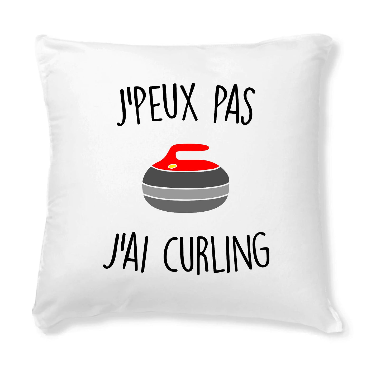 Coussin J'peux pas j'ai curling