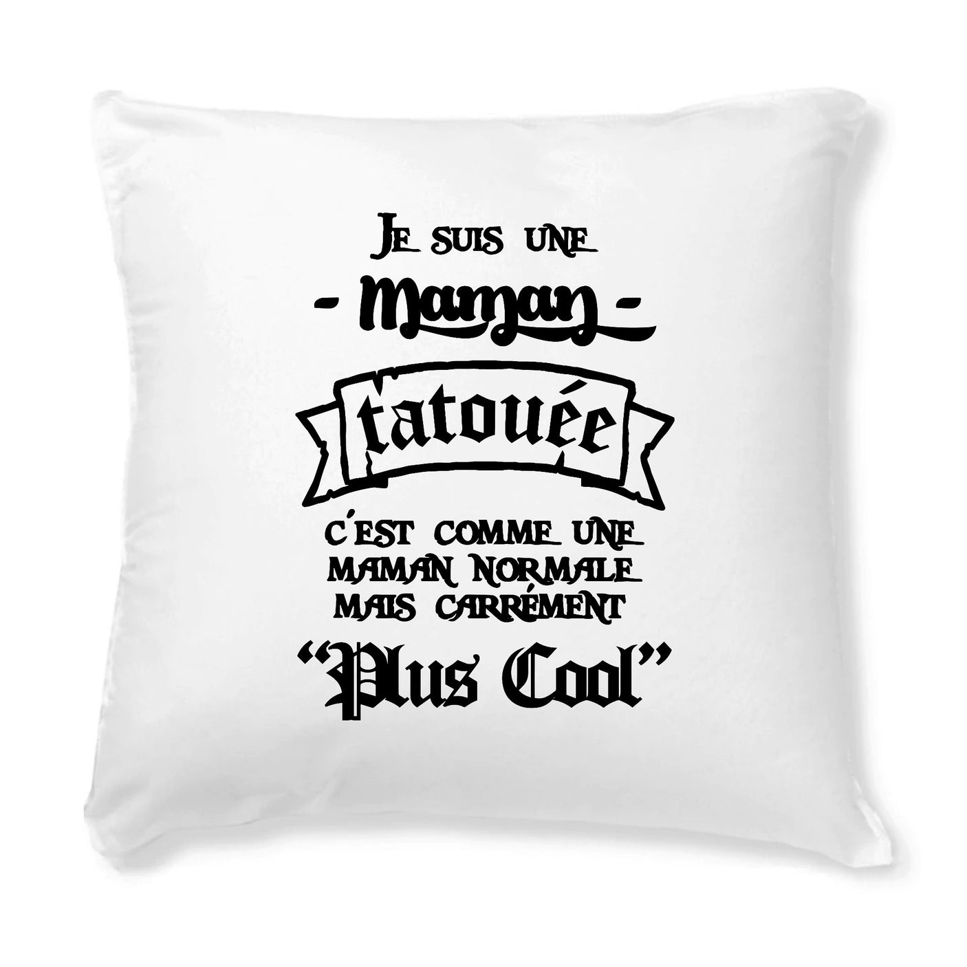 Coussin Maman tatouée