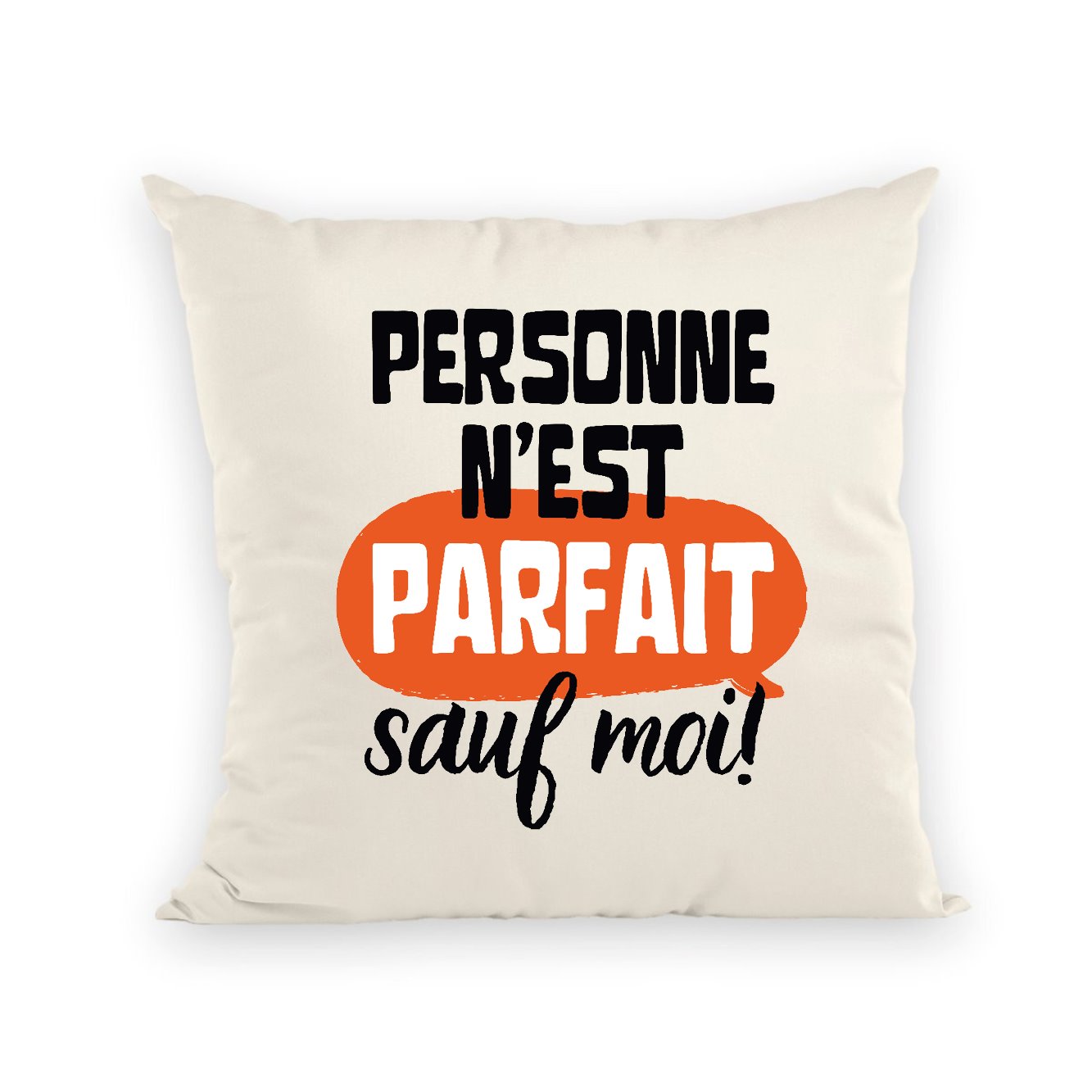 Coussin Personne n'est parfait