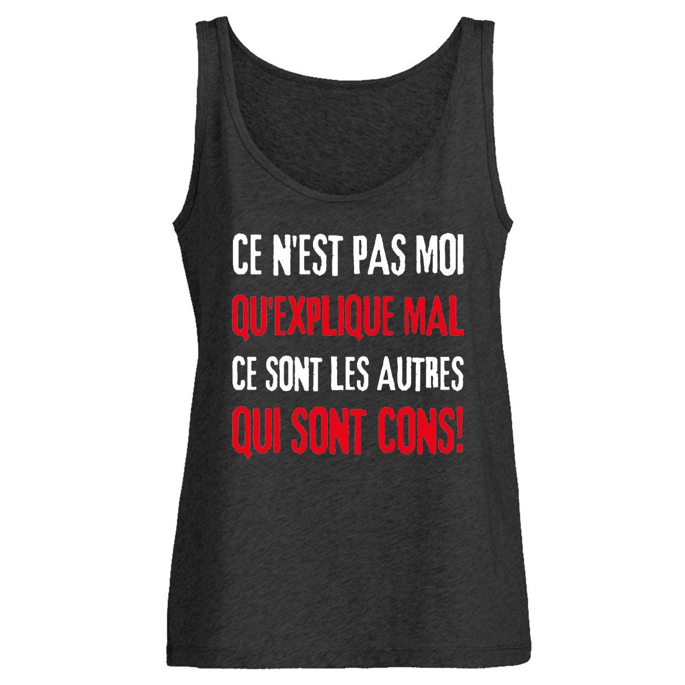 Débardeur Femme Ce n'est pas moi qui explique mal
