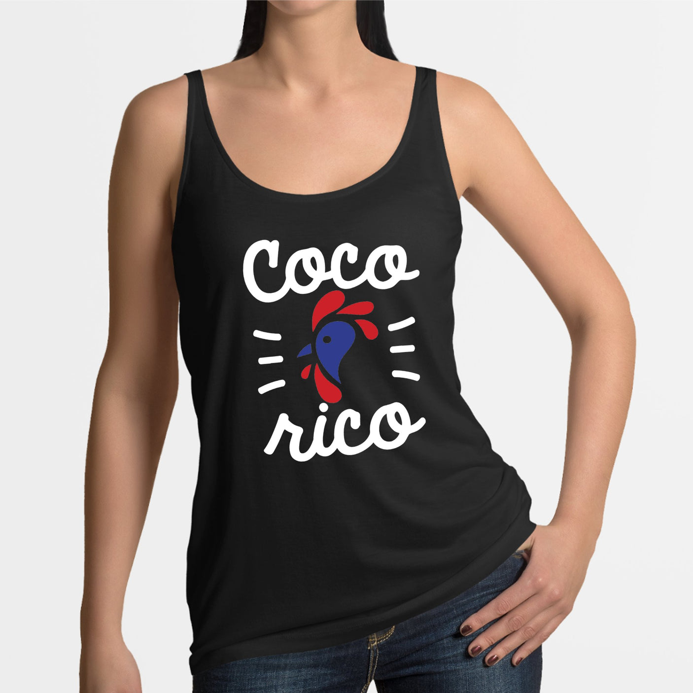 Débardeur Femme Cocorico Noir