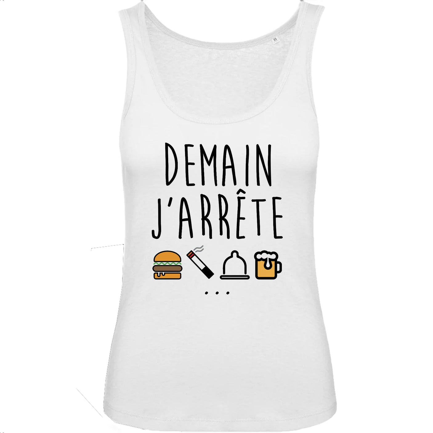 Débardeur Femme Demain j'arrête