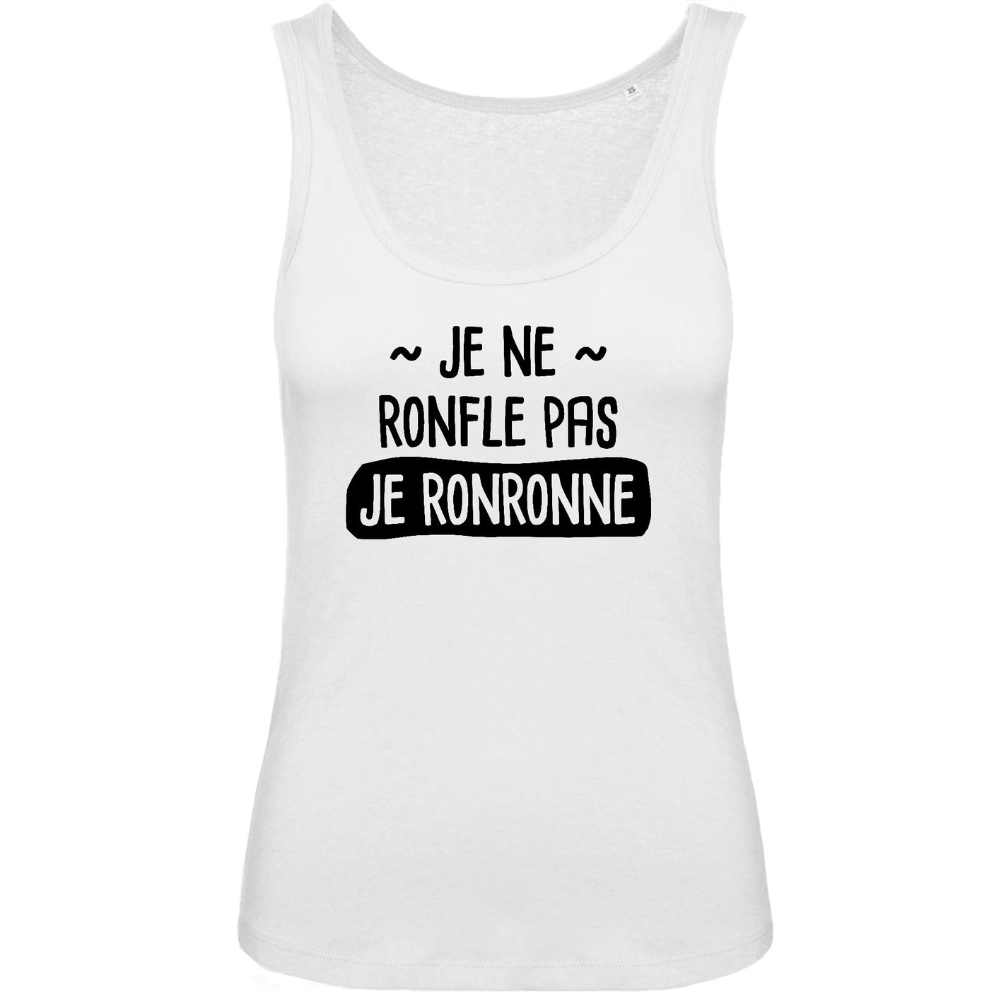Débardeur Femme Je ne ronfle pas je ronronne