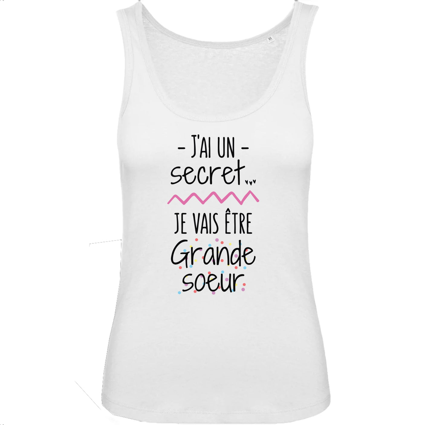 Débardeur Femme Je vais être grande soeur