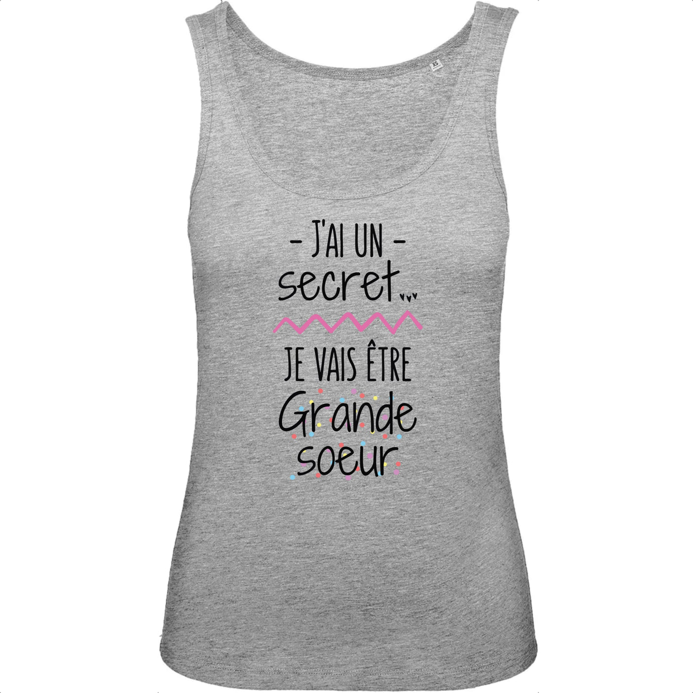 Débardeur Femme Je vais être grande soeur