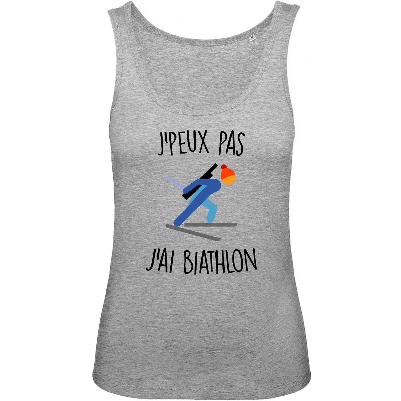 Débardeur Femme J'peux pas j'ai biathlon