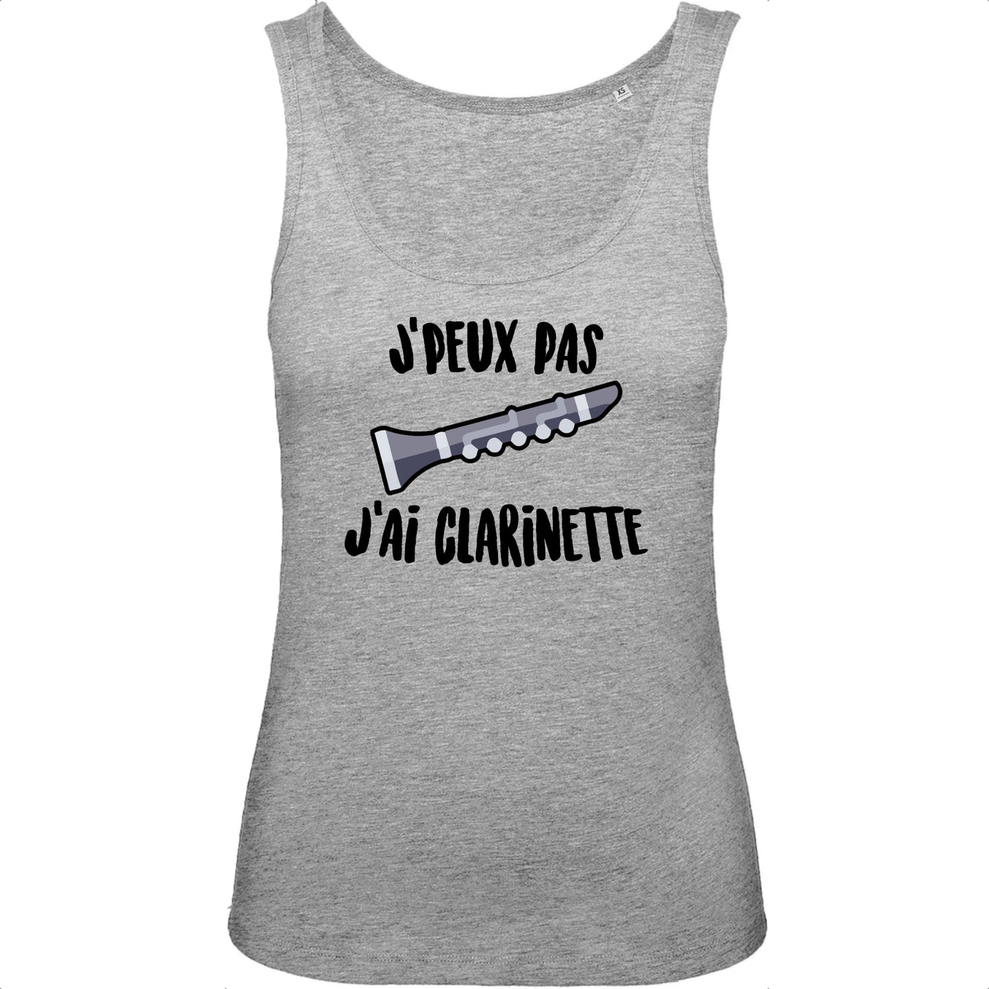 Débardeur Femme J'peux pas j'ai clarinette