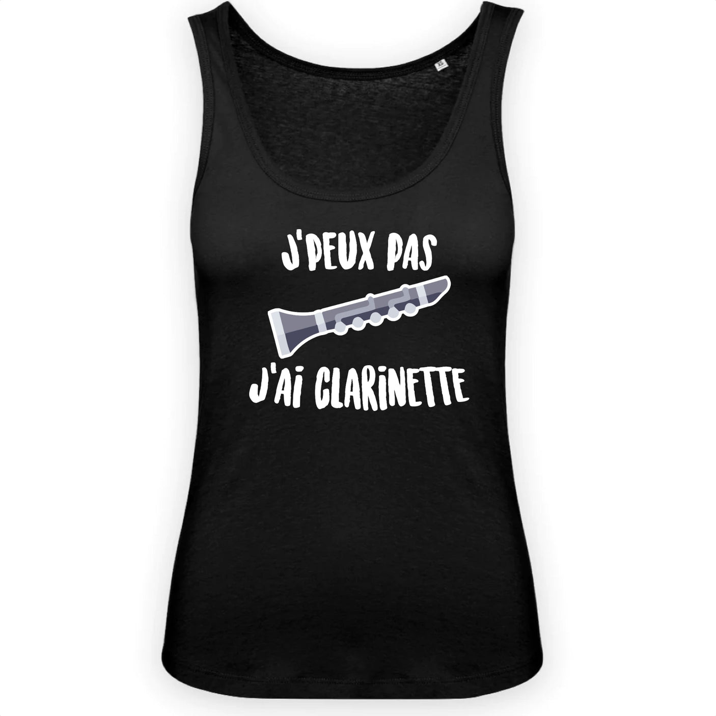 Débardeur Femme J'peux pas j'ai clarinette