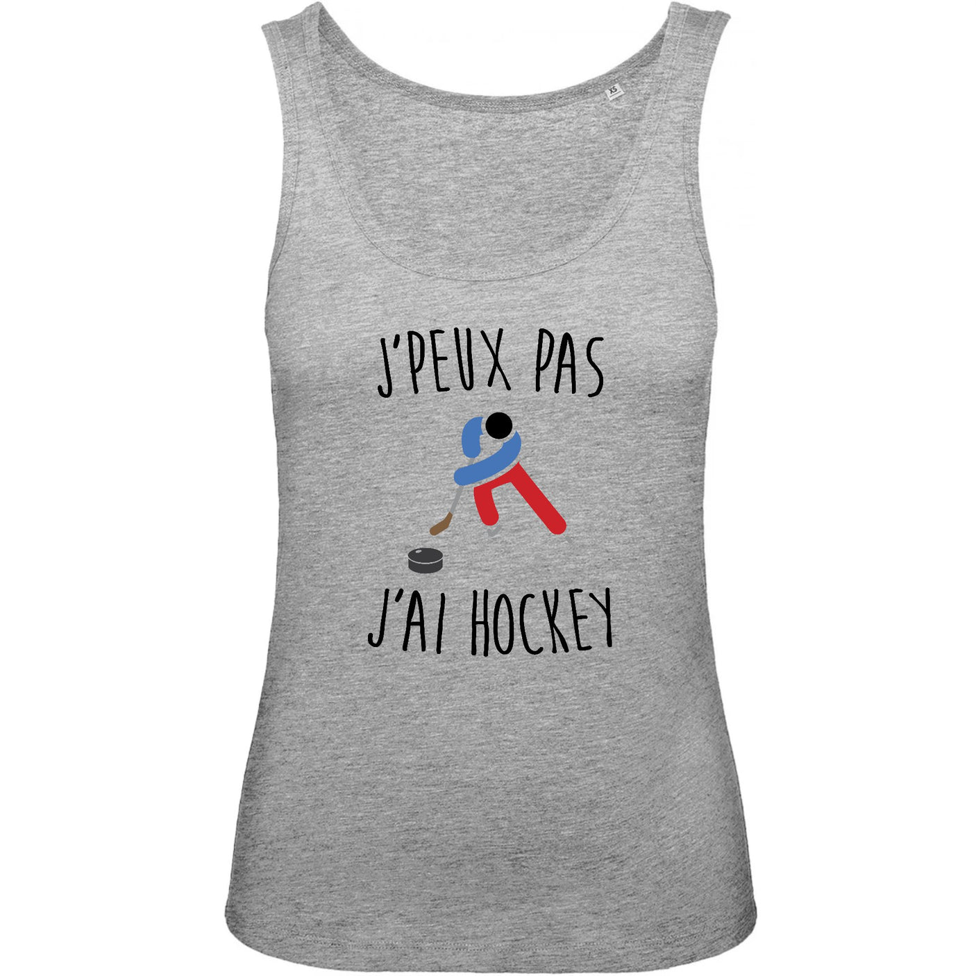 Débardeur Femme J'peux pas j'ai hockey