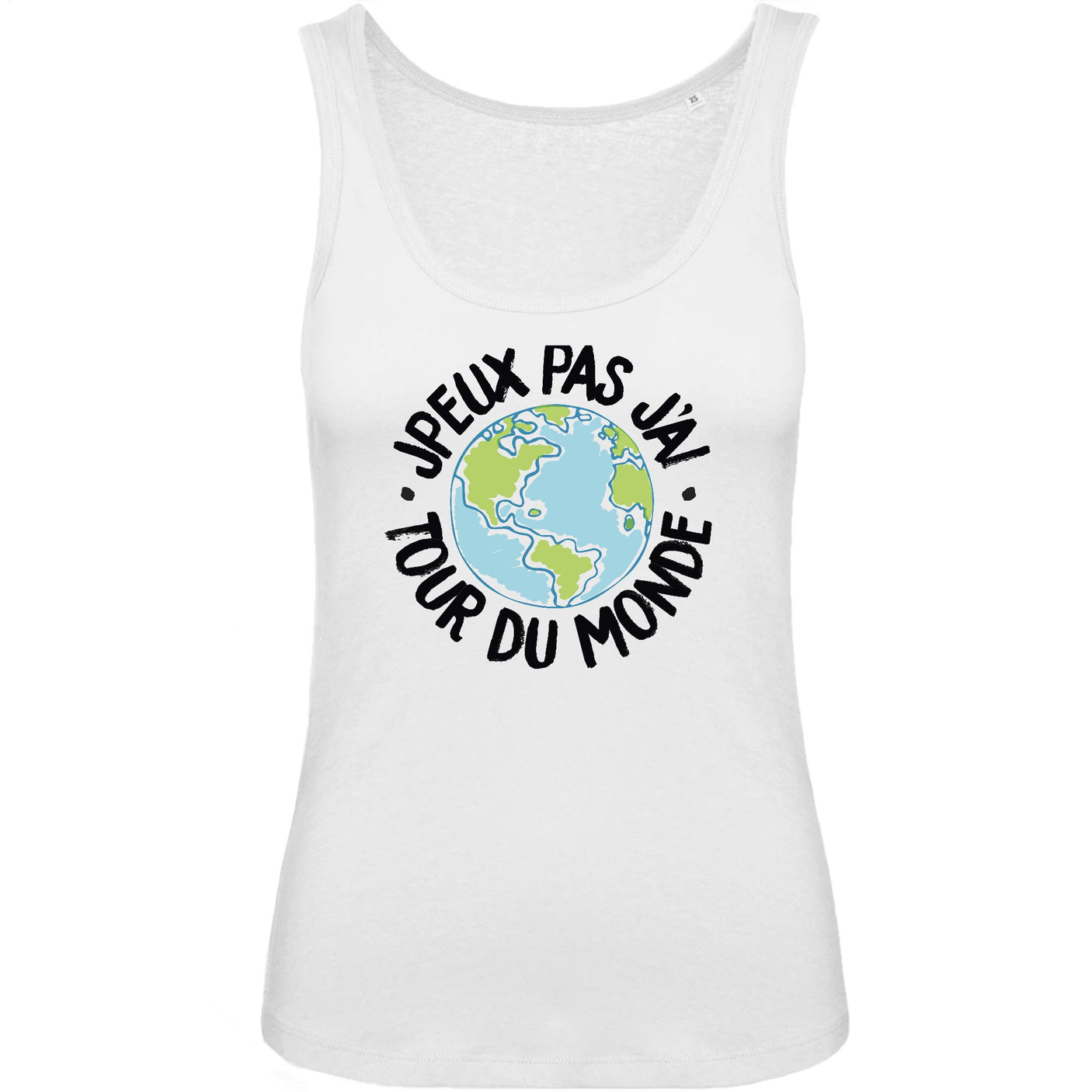 Débardeur Femme J'peux pas j'ai tour du monde