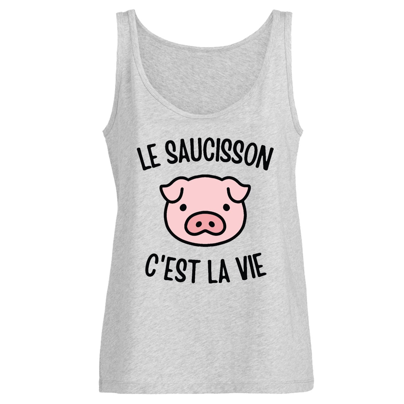 Débardeur Femme Le saucisson c'est la vie