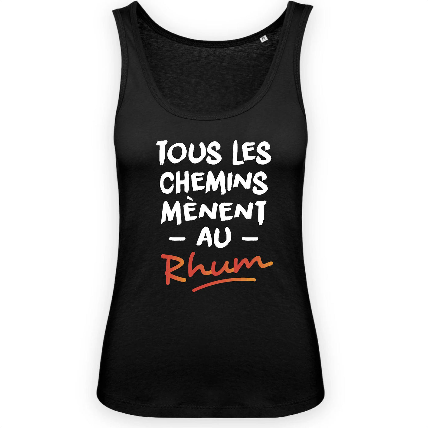 Débardeur Femme Tous les chemins mènent au Rhum