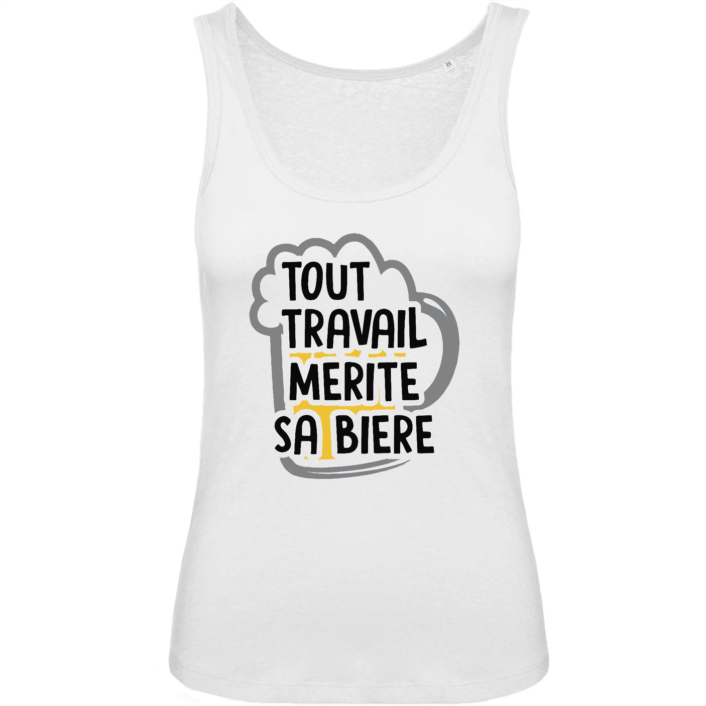 Débardeur Femme Tout travail mérite sa bière