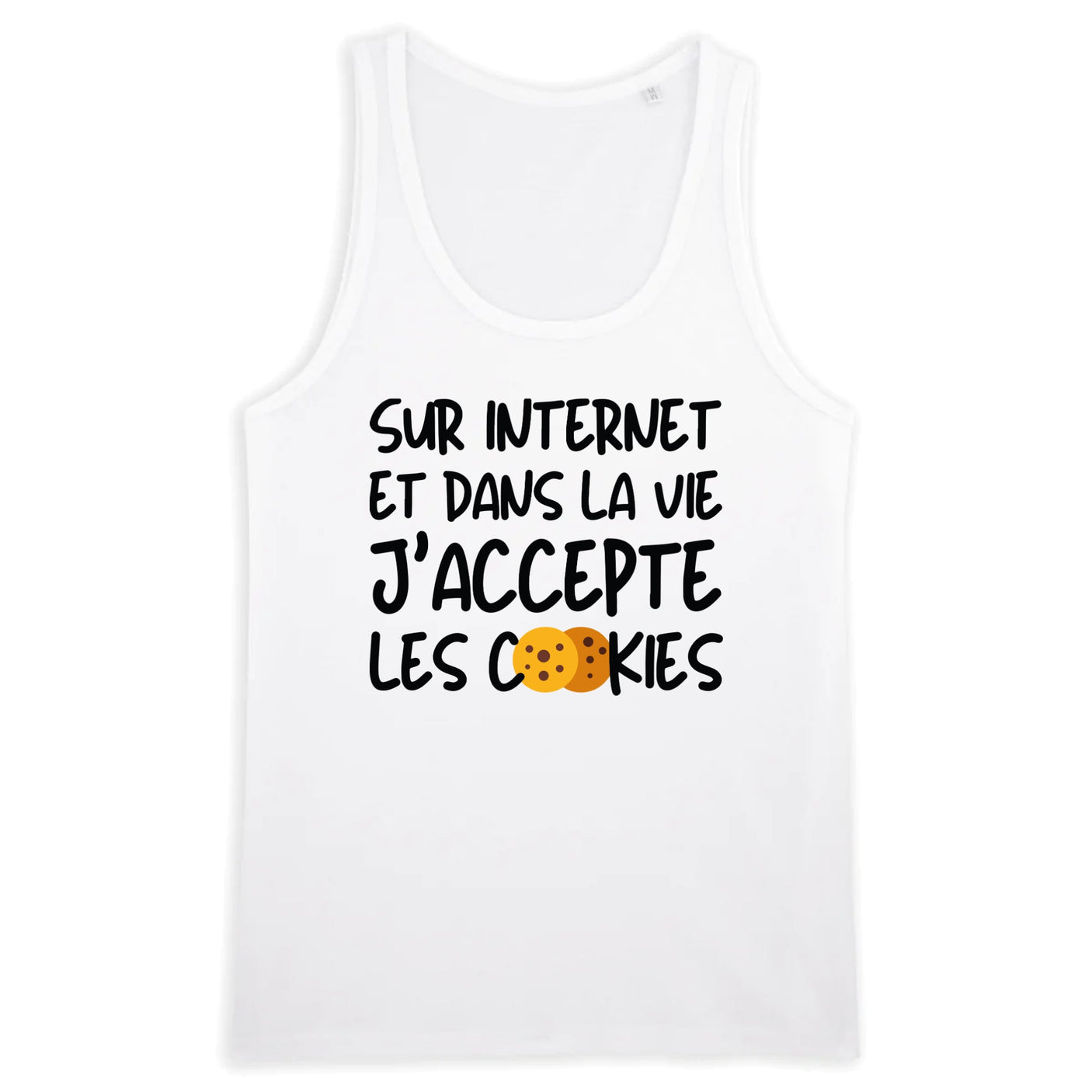 Débardeur Homme J'accepte les cookies