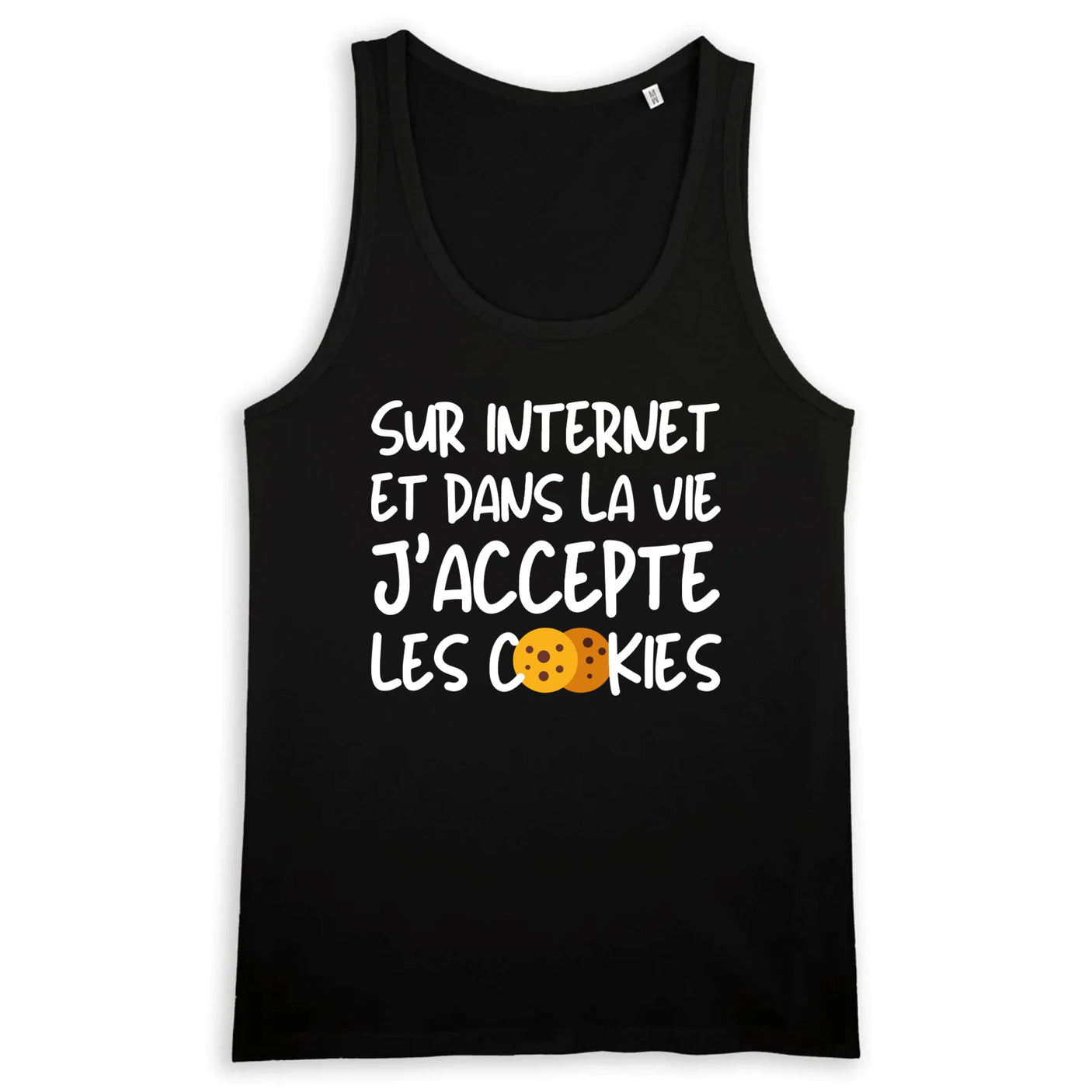 Débardeur Homme J'accepte les cookies
