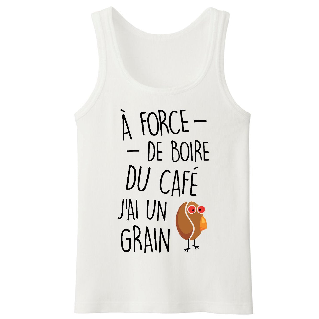 Débardeur Homme J'ai un grain de café