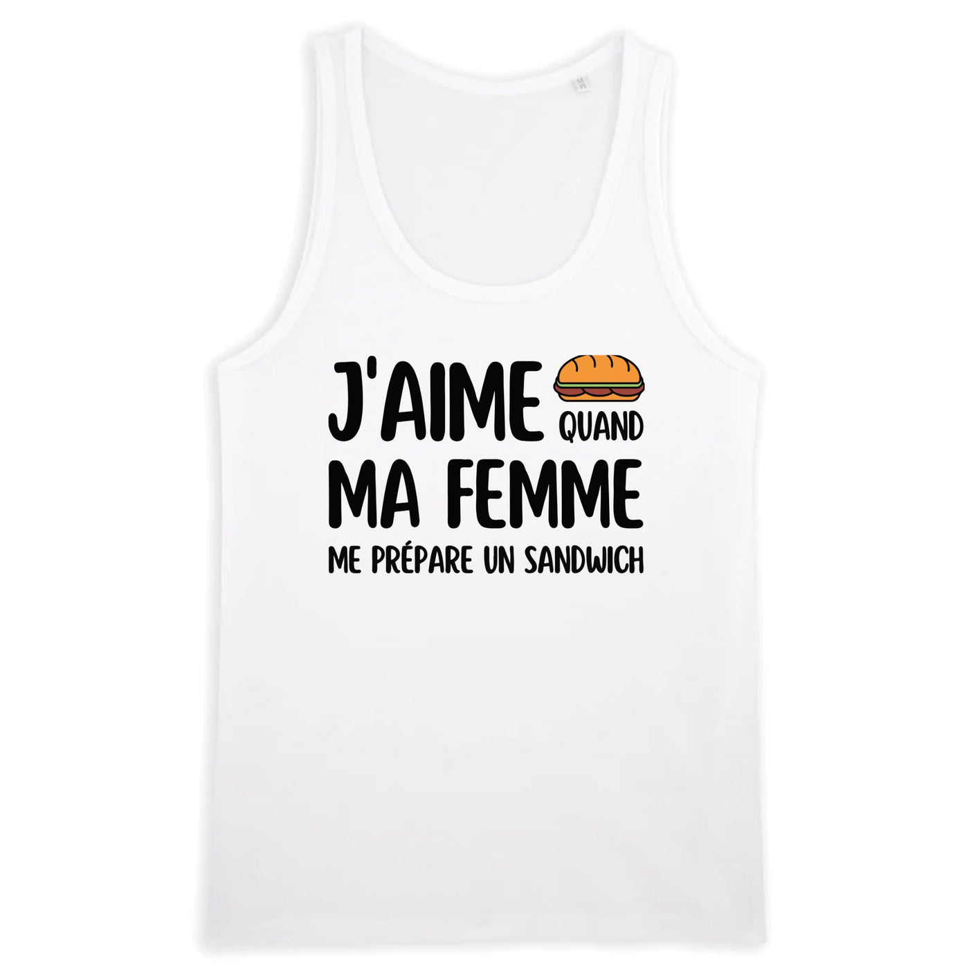 Débardeur Homme J'aime quand ma femme me prépare un sandwich