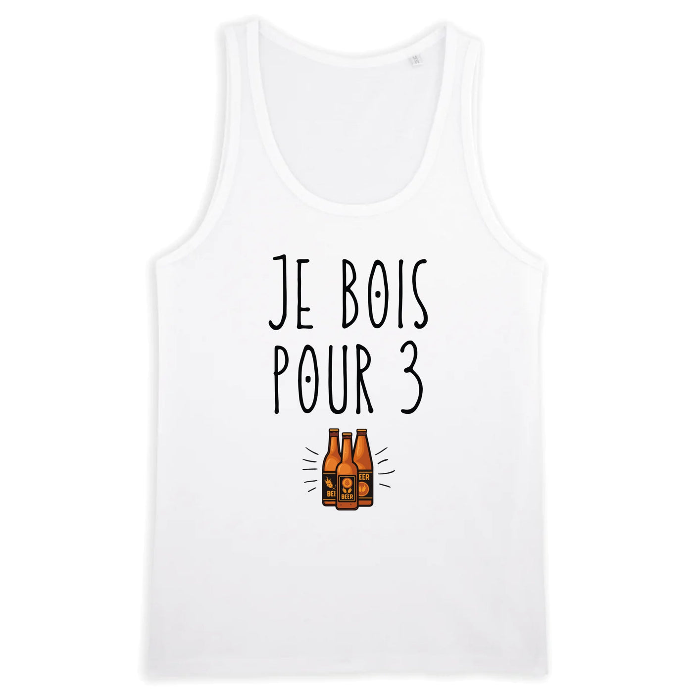 Débardeur Homme Je bois pour 3