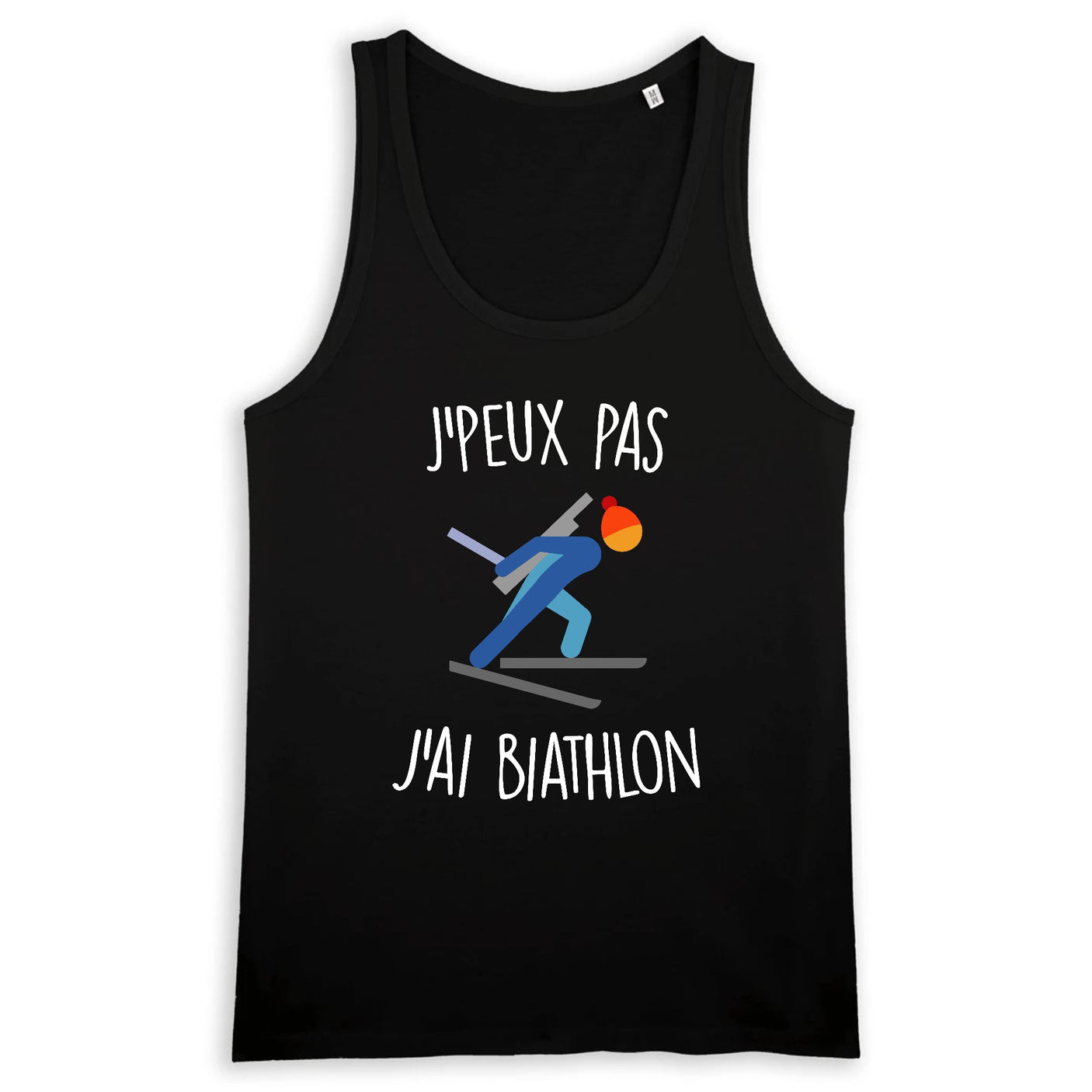 Débardeur Homme J'peux pas j'ai biathlon