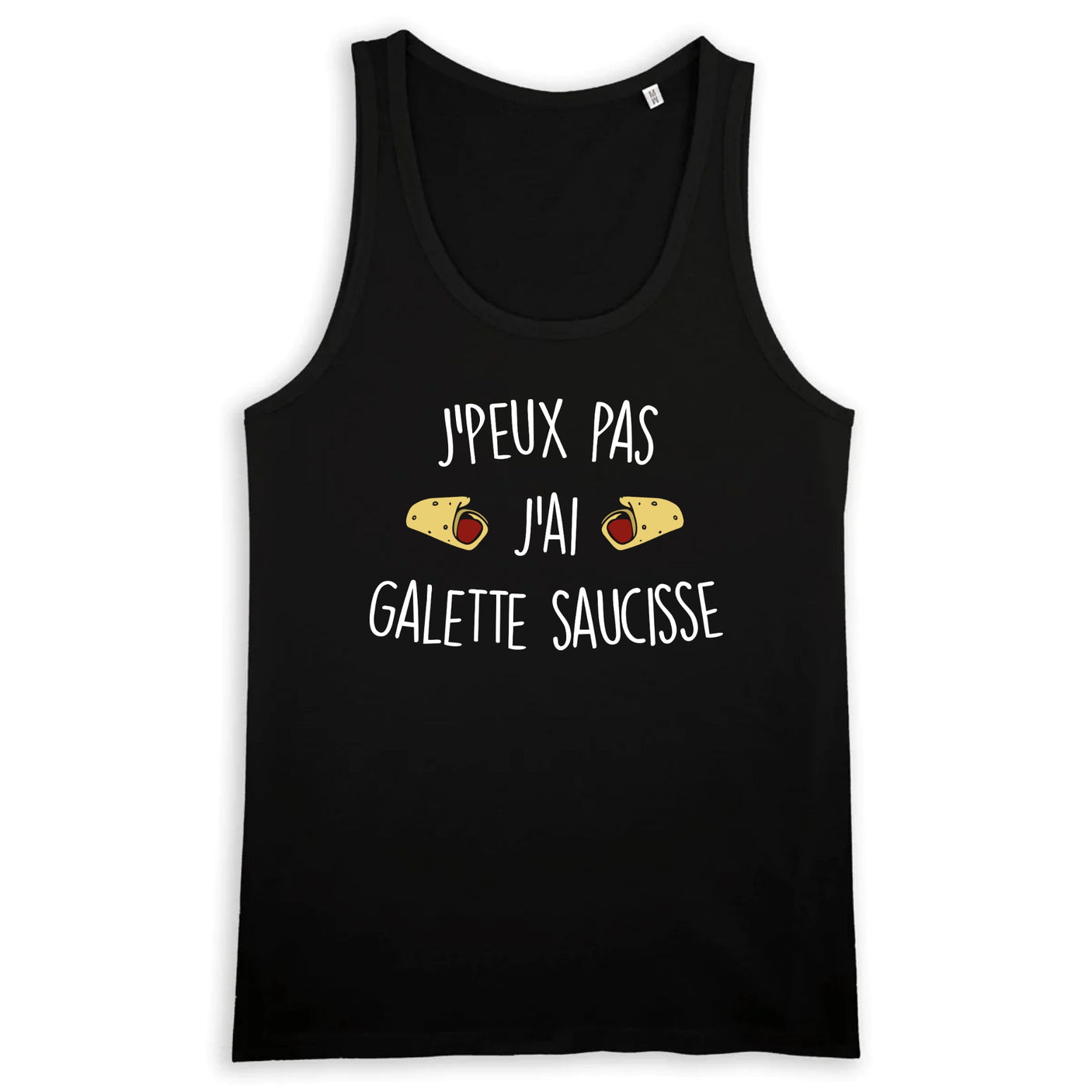 Débardeur Homme J'peux pas j'ai galette saucisse