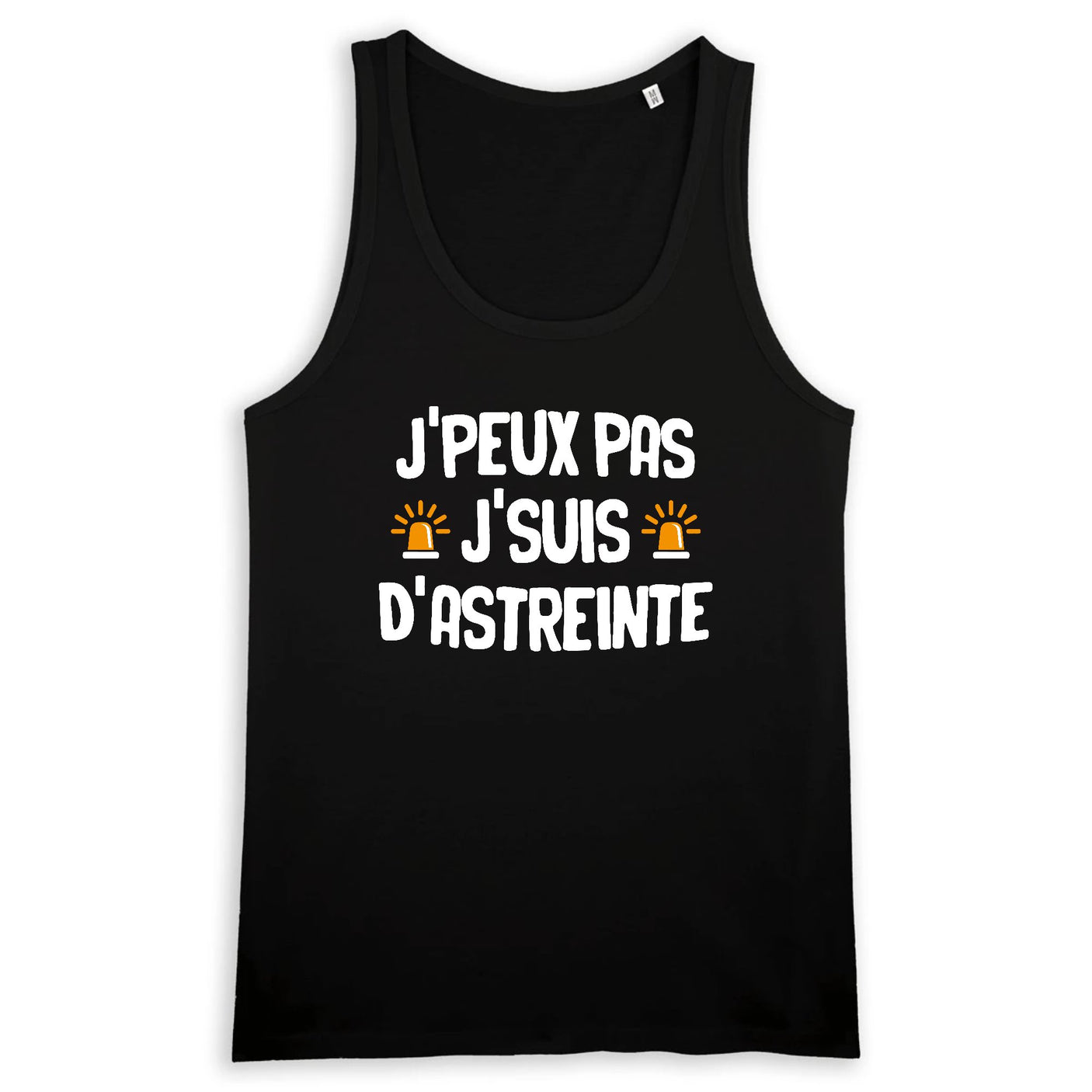 Débardeur Homme J'peux pas j'suis d'astreinte
