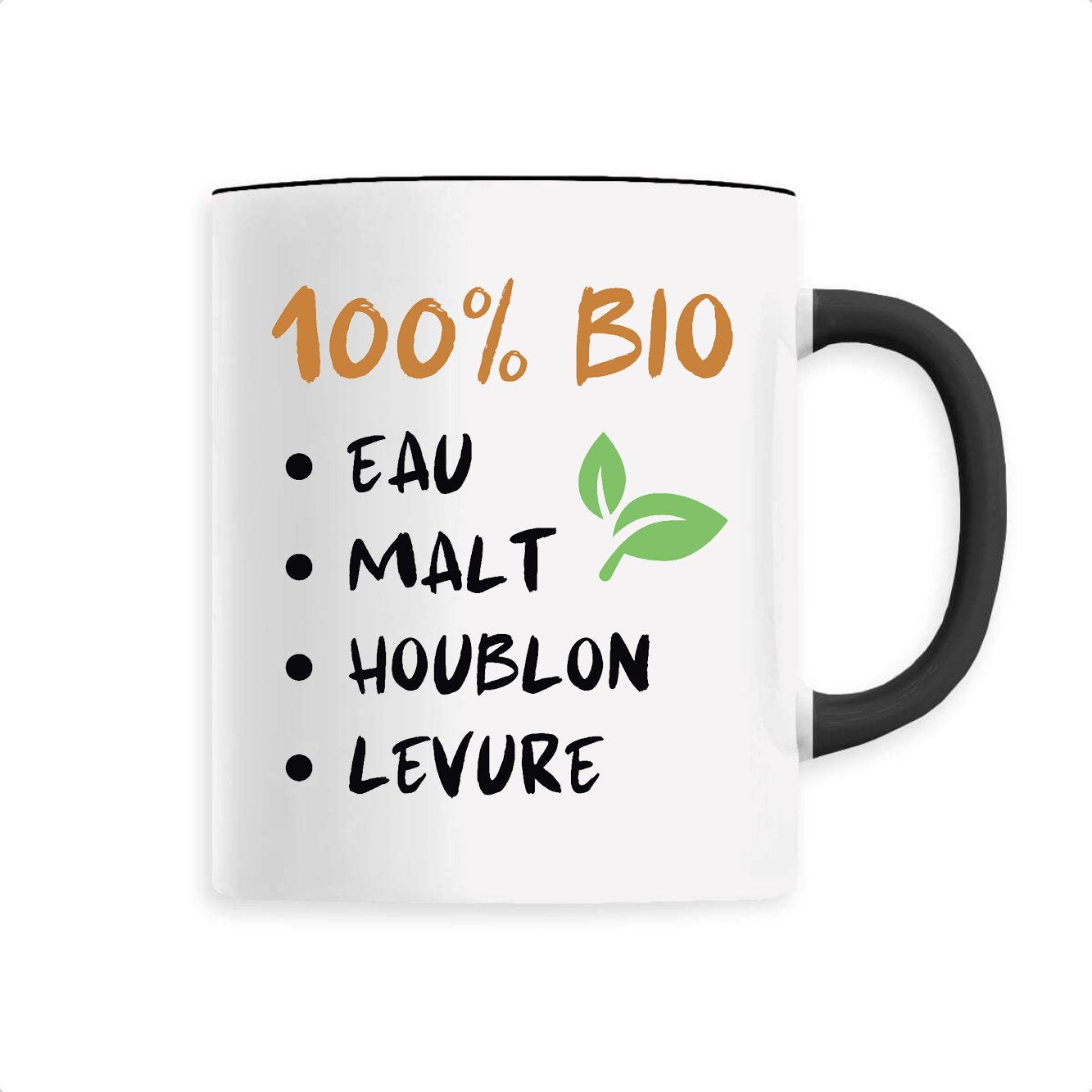 Mug 100% bio eau malt houblon levure