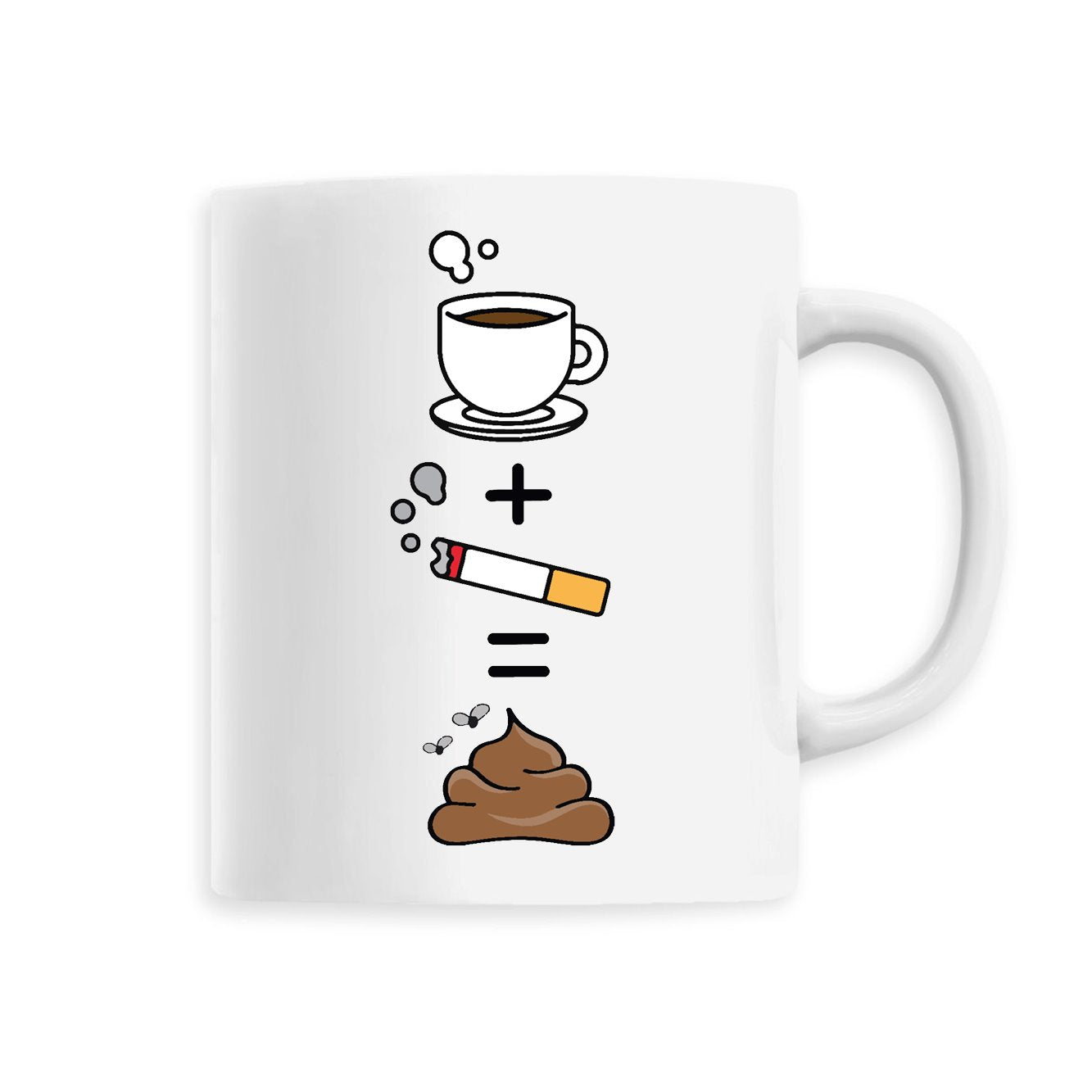 Mug Café clope caca