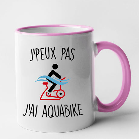 Mug J'peux pas j'ai aquabike Rose