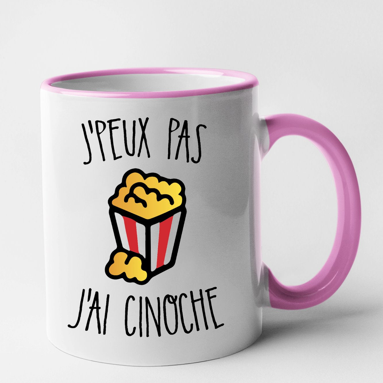Mug J'peux pas j'ai cinoche Rose
